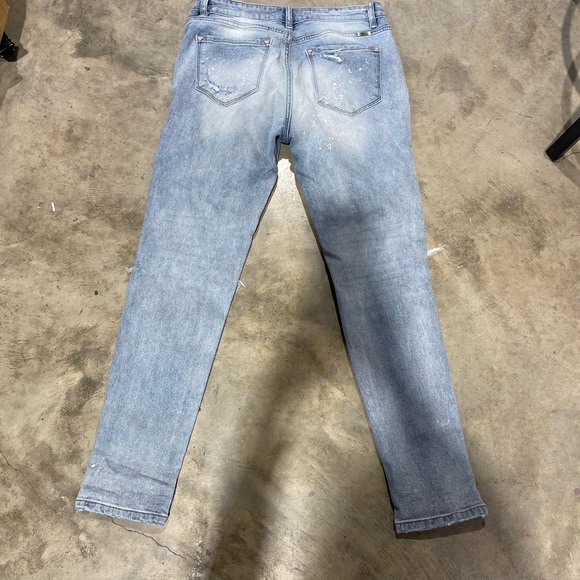 KanCan Light Blue Distressed Straight Leg Jeans - Picture 2 of 6